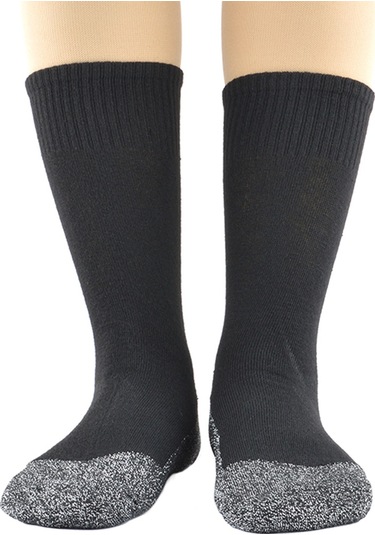 Jeehugo Siyah Isı Yansıtan Alüminyumlu Lifli Termal Çorap - Bisiklet, Kayak, Dağcılık İçin Isı Sağlama Ve Kompresyon Özelliği Siyah