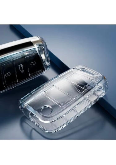 Skoda Karoq Şeffaf Anahtar Kılıfı