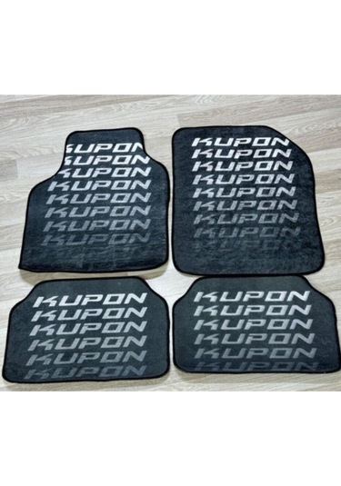 Kupon Yazılı 4 Parça Yeni Lüks Halı Paspas Takımı