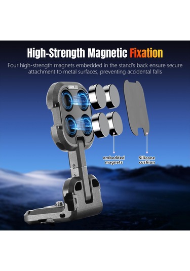 Djı Osmo Pocket 3 Startrc Metal L-şekilli Genişletme Braketi İçin Siyah