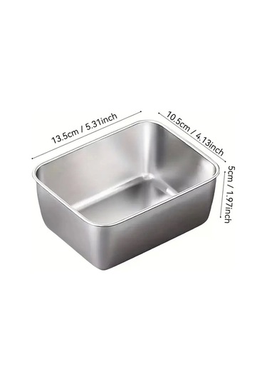 Paslanmaz Çelik Saklama Kabı Çok Renkli