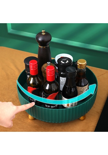 Gajeena Döner Baharatlık Ve Saklama Tepsisi - Şık Krem Beyaz Büyük Boy Mutfak Organizasyon Aparatı Diğer