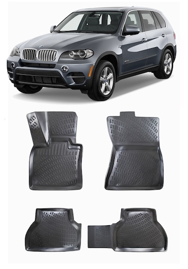 Bmw X5 Havuzlu Paspas 2007-2013 Kasalara Uyumlu 3d Kokusuz