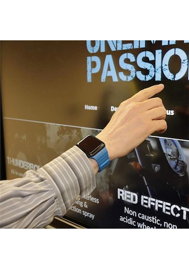 Watch 44mm Uyumlu Krd-09 Deri Lop Prl Kordon Koyu Yeşil