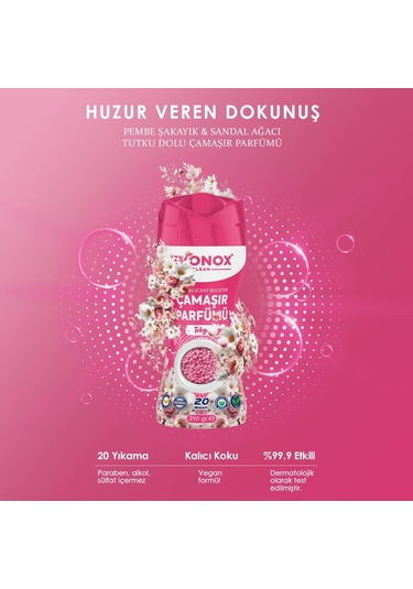 Evonox Clean Granül Çamaşır Parfümü & Çamaşır Yumuşatıcı Tokyo 210 Gr Tekli