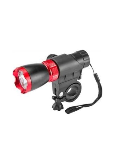 Jıng Yı Far Jy-850 3W Power Led Pilli Ön Far-108 Siyah - Kırmızı