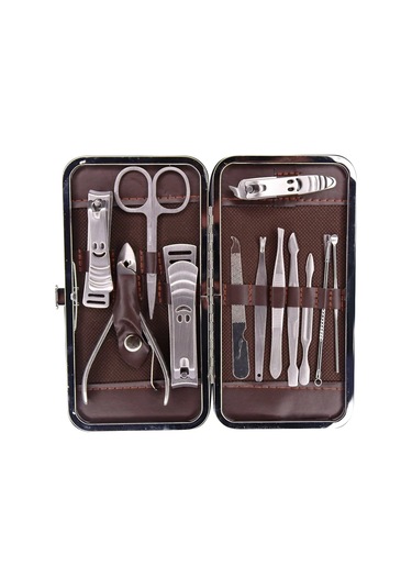 Tırnak Makası Tırnak Bakım Seti Deri Çantalı 12 Parça Set 5060