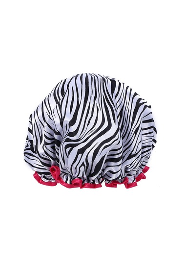 Yaozixa Leopar Desenli Çift Katlı Su Geçirmez Banyo Şapka Seti - Evde Kullanıma Uygun, Makyaj Ve Duş İçin Koruyucu, Kadınlar İçin Popüler Modeller Diğer