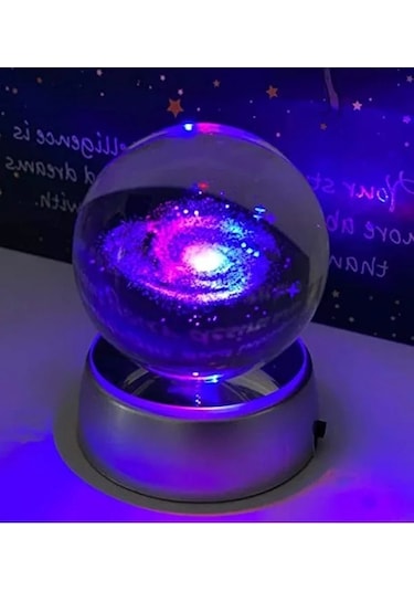 Renk Değiştiren Led Işıklı Kristal Cam Küre Gece Lambası . 94915410
