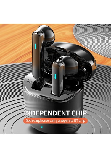 Leezsing Beyaz T9 Bluetooth 5.0 Kulaklıkları - Hafif, Dokunmatik Kontrol, Type-c Şarj, Bağımsız Çip Ve Gürültü Engelleme