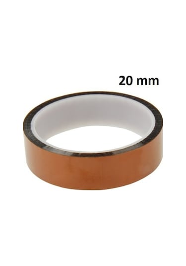 Polyimid Kapton Yüksek Isı İzolasyon Bandı 20 MM x 33 M