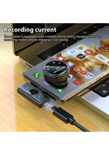 Maiyame 2.4ghz Kablosuz Mikrofon Seti - Çift Mikrofon, Şarj Kabinli, Type-c Şarj, 20hz-20khz Frekans Aralığı