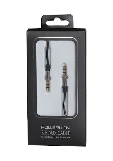 Powerway Aux Kablosu - Siyah Ax01