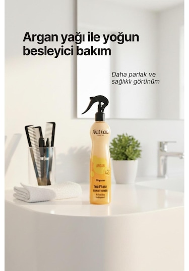 Akat Gardi Çift Fazlı Argan İçerikli Fön Suyu 400 Ml