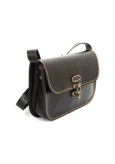 Hakiki Deri El Işçiliği Kadın Omuz Ve Postacı Çantası K0631 Kahve-S Kahverengi