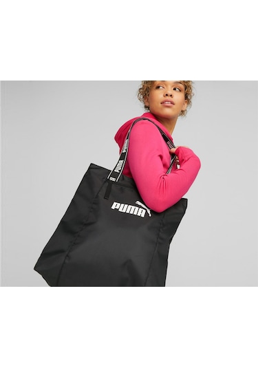 Puma Core Base Shopper Omuz Çantası 7946501 Siyah 001