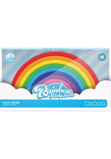 Mustard Rainbow Sticky Notes Not Kağıdı