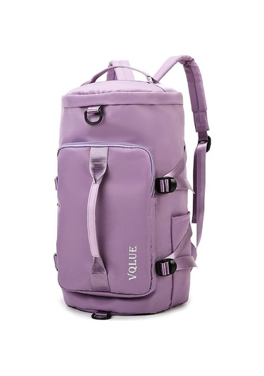 Novahub Islak Ve Kuru Su Geçirmez Spor Çantası Büyük Kapasiteli Seyahat Bagaj Çantası - Mor Mor Mor