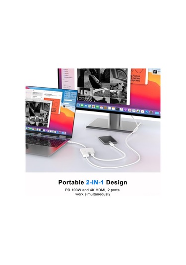 Xiyyadms İphone Uyumlu 16/15 İçin Usb-c'den Hdmı'ye 4k 30hz Adaptör, Tv Bağlantısı Ve Kolay Kullanım