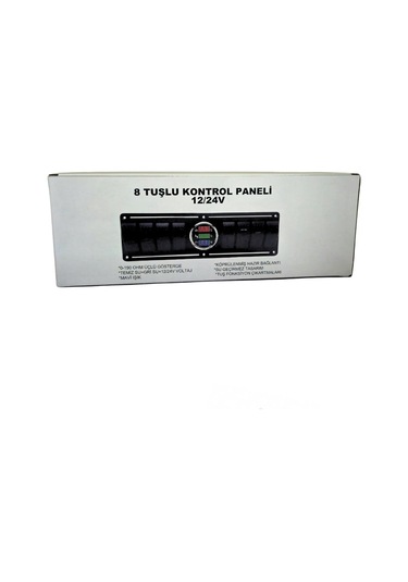 Shuıvan Switch Panel 8'li Dijital Seviye + Voltmetre Kontrol Paneli-1743