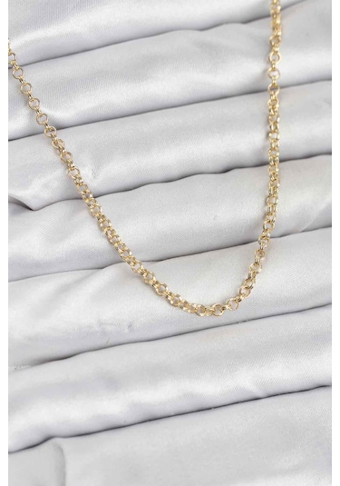 Cm Gold Renk Pirinç Halkalı Model Kadın Kolye - Lisinya Çok Renkli
