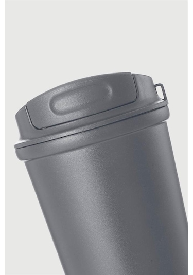 Stevig 4 Work Flip Open Coffee Mug Çelik Termos 400 Ml Grey St-251 Gri