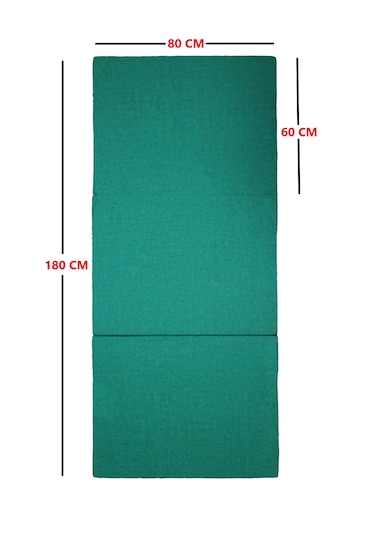 Katlanır Yer Yatağı Tek Kişilik Sünger Katlanır Yatak 80x180 Cm 8 Cm Gri Kalın Sünger Yeşil 80 x 180 x 8 CM