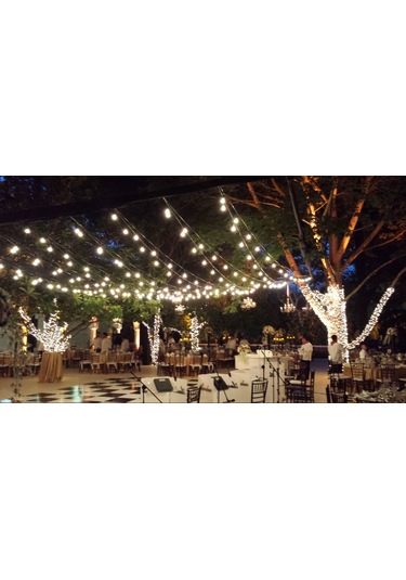 10 Metre 20 Duylu 9w Led Ampullü Zincir Bahçe Aydınlatma