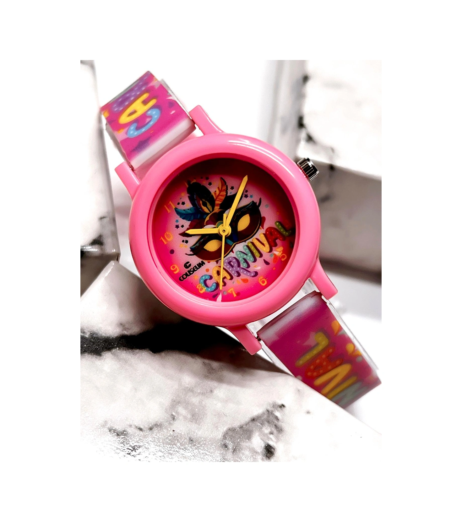 Coliseum Renkli Ve Figürlü Özel Kutulu Çocuk Kol Saati Ft.cls.ck14 Çok Renkli