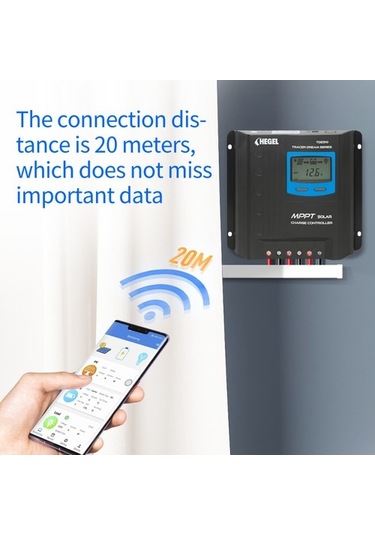 Obus Karavan Hegel Mppt Solar Şarj Kontrol Cihazı Bluetooth Bağlantılı 30a 12/24v