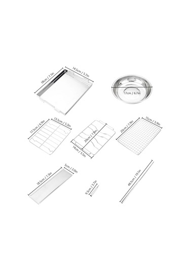 Mufunye Çadırda Ve Piknikte Kullanılabilir Çıtırlık Sağlayan Kolapslanabilir Çelik Barbekü Izgarası Gümüş