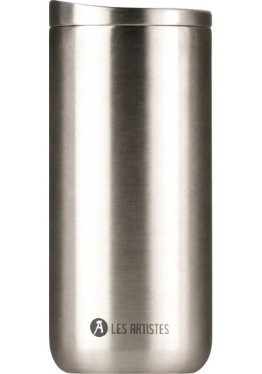 Les Artistes Paris Isı Yalıtımlı Çelik Termos Mug 500ml Metal Gri