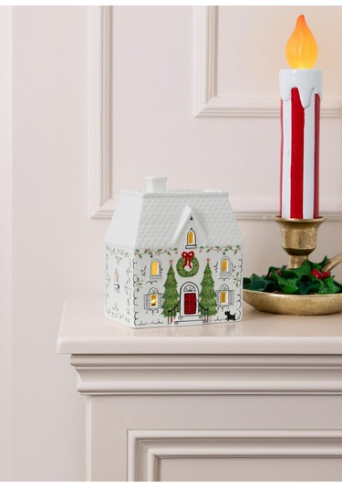 The Mia Dekoratif Led Işıklı Yılbaşı Mumu 18x17x38 Cm