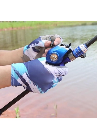 Kyncılor Parmaksız Nefes Alabilen Balıkçı Eldiveni Gri