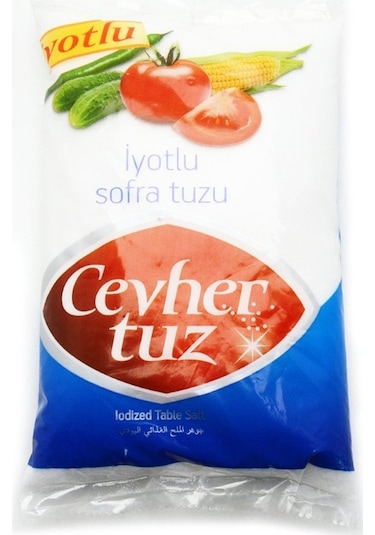 Cevher Rafine İyotlu Sofra Tuzu 3 KG