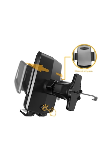 Cbtx A080+x158 Evrensel Kanca Tipi Araba Hava Çıkışı Telefon Tutucu 360 Derece Dönebilen Braket