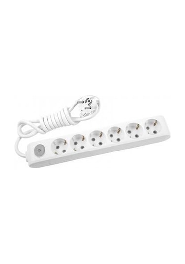 Mey İthalat Viko Multilet 6 Lı Anahtarlı 3 Metre Kablolu Grup Priz Diğer