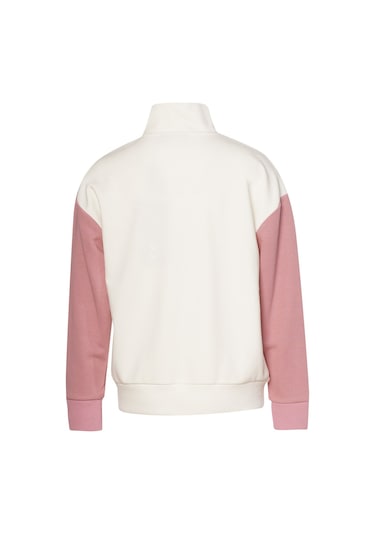 Hummel Kız Çocuk Fermuarlı Sweatshırt BEYAZ