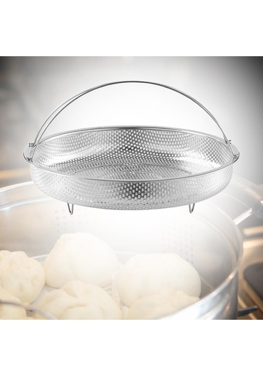 Suntek Paslanmaz Çelik İnce Delikli Pirinç Yıkama Makinesi Buharda Pişirme Sepeti Dış Kol S Çok Renkli