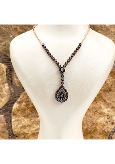 Elmas Montür Rosegold Özel Üretim Gümüş Set Takım - Lvrset12 Rose Gold