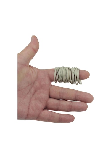 Ekoset Beyaz Paket Ambalaj Toka Para Lastiği 1000 Adet 40Mm