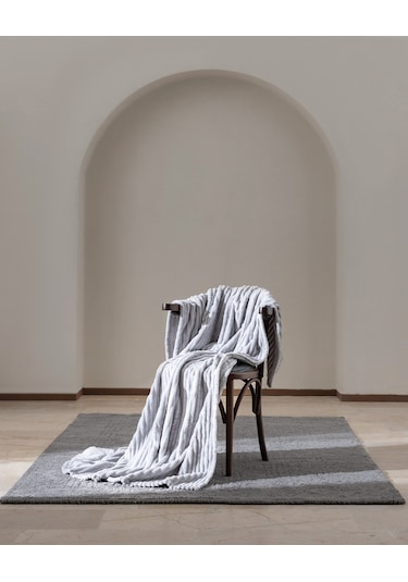 Corbeau Welsoft Düz Tv Battaniye - Gri 8684427293102 Gri