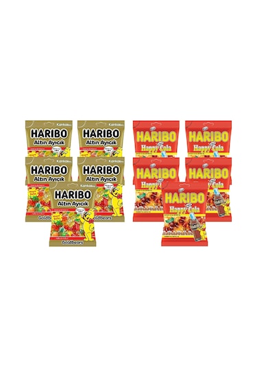 Haribo Altın Ayıcık ve Happy Cola 10 x 80 G