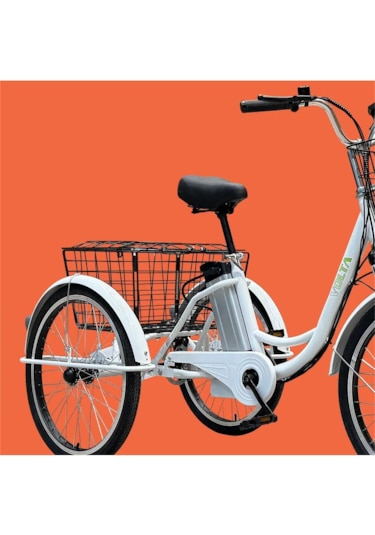 Volta Vb5 Elektrikli 3 Tekerlekli Bisiklet Beyaz