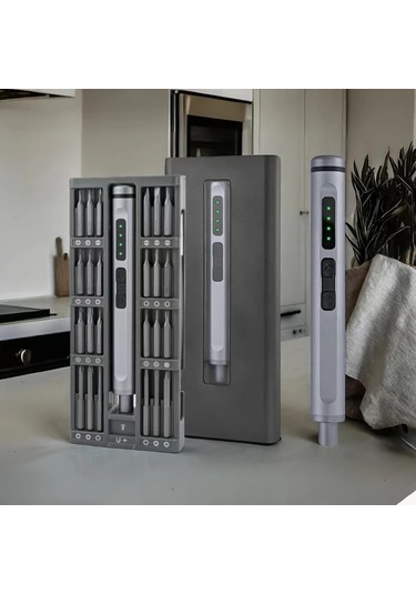 Honeybeeshop Precision Elektrikli Tornavida Seti Alüminyum Kutu Seti Cep Telefonu Onarım Çok Fonksiyonlu Kombinasyon Aracı Tatil Hediyesi