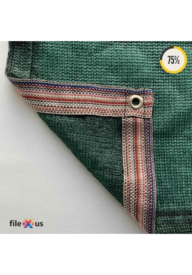 %75'Lik Örgü Tel-Tel Çit Filesi-Koyu Yeşil |Güçlendirilmiş Kenar