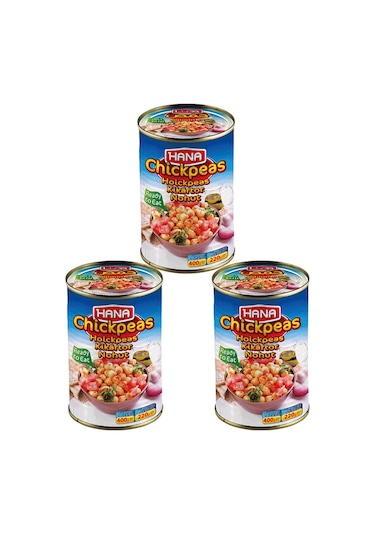 Hana Haşlanmış Nohut Konservesı 3 x 400 G