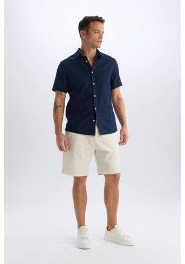 Defacto %100 Pamuk Regular Fit Gabardin Bermuda Şort C7684ax25sper117 Ekru