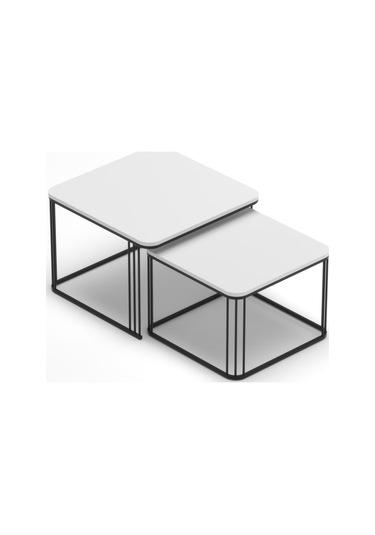 Orta Sehpa İkili Alize Beyaz Beyaz