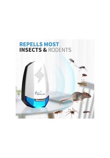 Pest Repeller Ultrasonik Haşere Böcek Fare Kovucu Cihaz